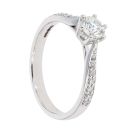 18ct White Gold Diamond 0.61ct Solitaire Ring