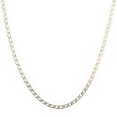 9ct Yellow Gold Double Curb Chain 18"