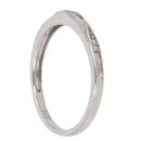 9ct White Gold 0.04ct Diamond Fancy Twist Ring
