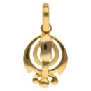 22ct Yellow Gold Khanda Pendant