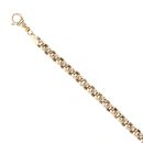 9ct Yellow Gold Belcher Bracelet 7.5"