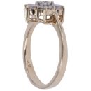 9ct Yellow Gold Cubic Zirconia Cluster Ring