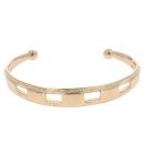 9ct Yellow Gold Patterned Torque Bangle