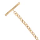 9ct Yellow Gold Belcher T-Bar Bracelet 7"