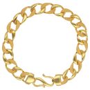 22ct Yellow Gold Textured Curb Bracelet 7.5"