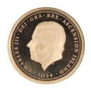 2024 Charles III The 80th Anniversary Of D-Day Ascension Island  Full Sovereign Coin