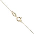 9ct Yellow Gold Ruby Cluster Heart Pendant and Chain 18"