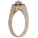 9ct Yellow Gold Garnet and Opal Cluster Ring