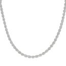 Silver Hollow Rope Chain 18"