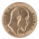 1906 Edward VII Large Head UK Half Sovereign Coin