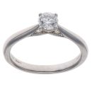 Platinum 0.60ct Brilliant Cut Diamond Solitaire Ring
