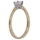 18ct Yellow Gold 0.25ct Princess Cut Diamond Solitaire Ring