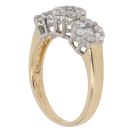 18ct Yellow Gold 1.00ct Brilliant Cut Diamond Cluster Ring
