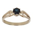 9ct Yellow Gold Sapphire Single Stone Ring