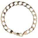 9ct Yellow Gold Square Curb Bracelet 8.5"