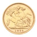 1893 Victoria Old Head Australia Half Sovereign Coin