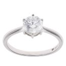 9ct White Gold 1.00ct Lab Grown Diamond Solitaire Ring