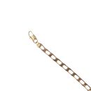 9ct Yellow Gold Square Link Curb Bracelet 8.5"