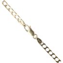18ct Yellow Gold Square Curb Chain 20"