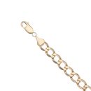 9ct Yellow Gold Curb Bracelet 9"