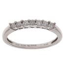 14ct White Gold 0.25ct Brilliant Cut Diamond Half Eternity Ring