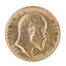 1905 Edward VII Large Head Australia Full Sovereign Coin