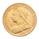 1900 Victoria Old Head UK Half Sovereign Coin
