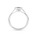 9ct White Gold 2.00ct Emerald Cut Lab Grown Diamond Solitaire Ring Lab Grown