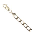 9ct Yellow Gold Square Curb Bracelet 8.5"