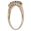 9ct Yellow Gold Multi Gemstone Five Stone Ring