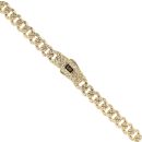 14ct Yellow Gold Monaco Curb Classic Flex Chain 18"
