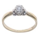 9ct Yellow Gold 0.20ct Brilliant Cut Diamond Solitaire Ring