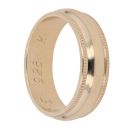 9ct Yellow Gold Milligrain Patterned Wedding Band 5.6mm