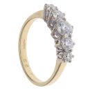 18ct Yellow Gold 1.22ct Brilliant Cut Diamond Five Stone Ring