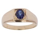 9ct Yellow Gold Sapphire Signet Ring