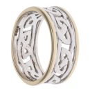 9ct Yellow and White Gold Celtic Band 7.9mm