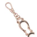 9ct Rose Gold Horseshoe Bracelet 7.5"