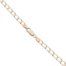 9ct Yellow Gold Square Curb Chain 18"