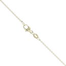 9ct Yellow and White Gold Fancy Square Pendant and Chain 16"