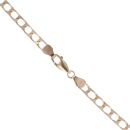 9ct Yellow Gold Square Curb Chain 20"