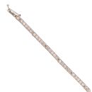 9ct White Gold Cubic Zirconia Bracelet 7.5"