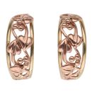 9ct Yellow and Rose Gold Clogau Tree Of Life Hoop Earrings