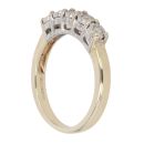 9ct Yellow Gold 0.15ct Brilliant Cut Diamond Five Stone Ring