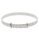 Silver Childrens Expanding Bangle