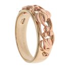 9ct Yellow and Rose Gold Tree Of Life Clogau Band 7mm