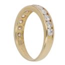 18ct Yellow Gold 1.00ct Brilliant Cut Diamond Half Eternity Ring