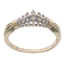 9ct Yellow Gold 0.25ct Brilliant Cut Diamond Cluster Ring