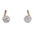 9ct Yellow Gold 0.60cts Diamond Stud Earrings by Anya Belle