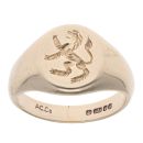 9ct Yellow Gold Lion Signet Ring