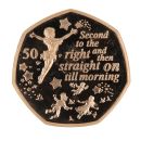 2019 The Peter Pan Isle Of Man Fifty Pence Coin Boxed